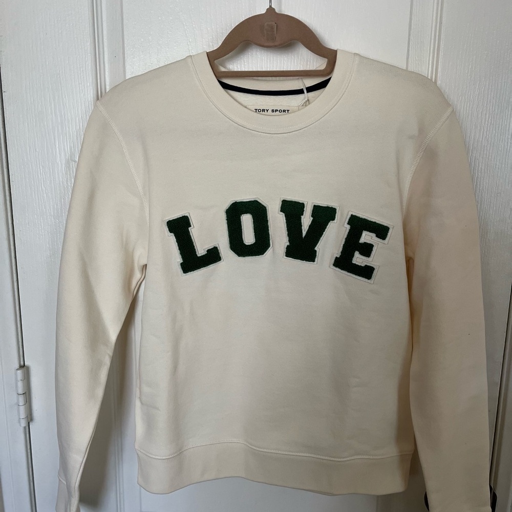 NWT Tory Burch Sport LOVE Sweatshirt